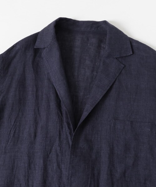 URBAN RESEARCH（アーバンリサーチ）の「YLEVE　LINEN POPLIN JACKET（テーラードジャケット・メンズ・180 KHAKI/120 NAVY・3/4）」の11枚目の写真