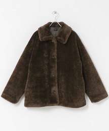 URBAN RESEARCH DOORS | コクーンシルエットボアコート(その他アウター)