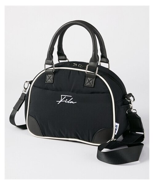 nissen（ニッセン）の「FILA　１１ポケット軽量２WAYボンディングミニボストンバッグ（ボストンバッグ・メンズ・黒/ミスティグレー・Y）」の5枚目の写真