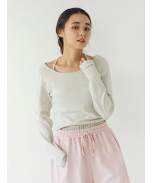 Ungrid | リボンデザインロングスリーブTee(Tシャツ/カットソー)