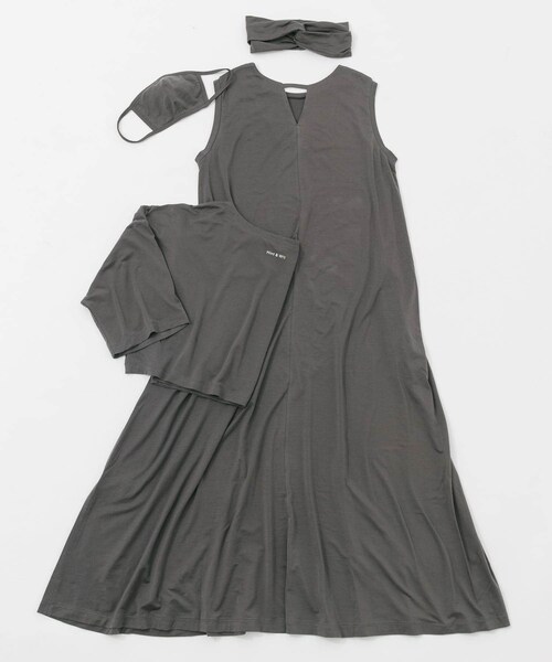 ITEMS URBANRESEARCH（アイテムズ アーバンリサーチ）の「ワンマイルトップス+ワンピ4点SET（その他アンダーウェア/インナー・レディース・PINK BEIGE/LIGHTKHAKI/DARK GRAY・one）」の20枚目の写真