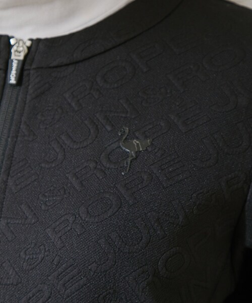 ROPE'（ロペ）の「ロゴモノグラムジャガード　ブルゾン（ブルゾン・レディース・ブラック/ホワイト・L/M/S）」の19枚目の写真