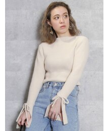 dazzlin | ふわとろフレアスリーブトップス(ニット/セーター)