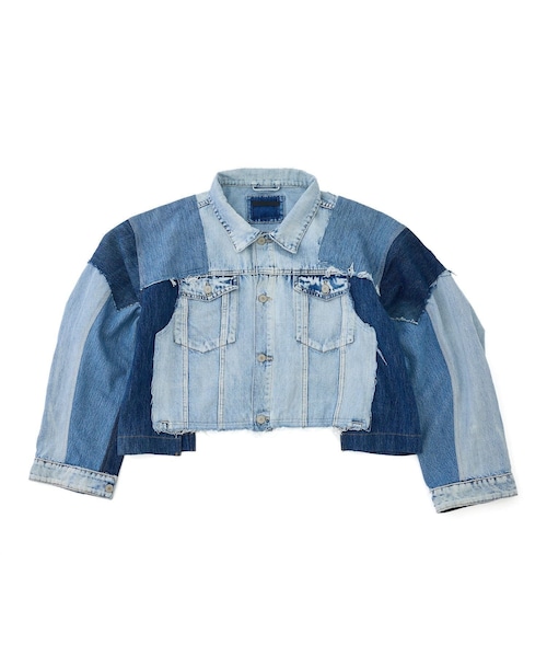 ADAM ET ROPE'（アダムエロペ）の「【QUIITO】 REMAKE  PT DENIM JK BL（デニムジャケット・レディース・ブルー・F）」の2枚目の写真