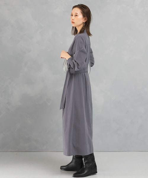 URBAN RESEARCH ROSSO（アーバンリサーチロッソ）の「スエードライクカシュクールワンピース（ワンピース・レディース・BLUE/ORANGE/BLACK・FREE）」の15枚目の写真