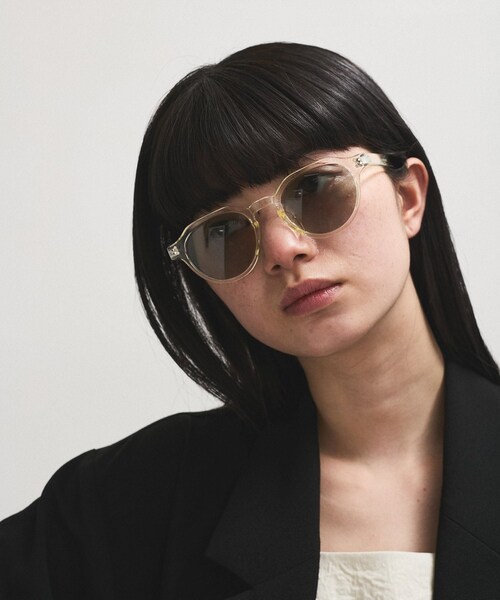 ADAM ET ROPE'（アダムエロペ）の「【WEB限定】・【定番人気】クラウンパントサングラス（サングラス・レディース・ブラック/キナリ・F）」の6枚目の写真