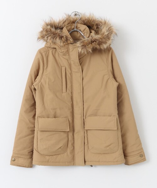 URBAN RESEARCH Sonny Label（アーバンリサーチサニーレーベル）の「ファートリムフードマウンテンパーカー∴（マウンテンパーカー・レディース・カーキ/ベージュ/ネイビー・36/38）」の6枚目の写真