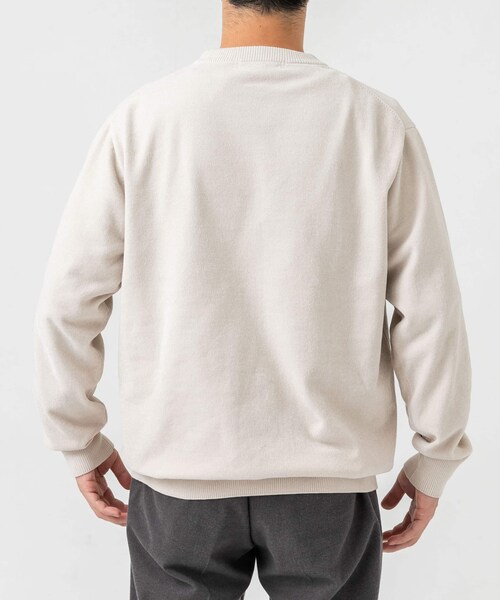 URBAN RESEARCH ROSSO（アーバンリサーチロッソ）の「『XLサイズあり』モールクルーネックニット（ニット/セーター・メンズ・BLACK/IVORY/BEIGE・M/L/XL）」の15枚目の写真