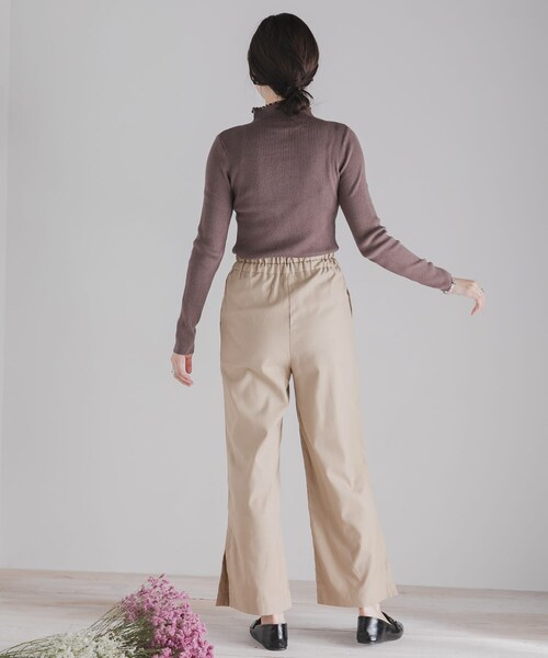 SENSE OF PLACE by URBAN RESEARCH(センスオブプレイスバイアーバンリサーチ)の「スリットワイドパンツ(その他パンツ・レディース・IVORY/GREIGE/BEIGE・S/M)」の14枚目の写真