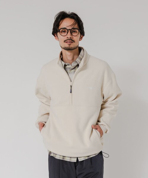 URBAN RESEARCH(アーバンリサーチ)の「『別注』THOUSAND MILE×URBAN RESEARCH ニットフリースハーフジッププルオーバー(その他トップス・メンズ・BLACK/CHARCOAL/NAVY/OFF・M/L)」の6枚目の写真