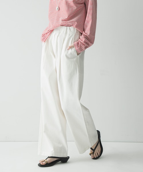 URBAN RESEARCH(アーバンリサーチ)の「『3サイズ展開』チノイージーパンツ(その他パンツ・レディース・OFF WHITE/NAVY/LT PINK・36/38/40)」の1枚目の写真