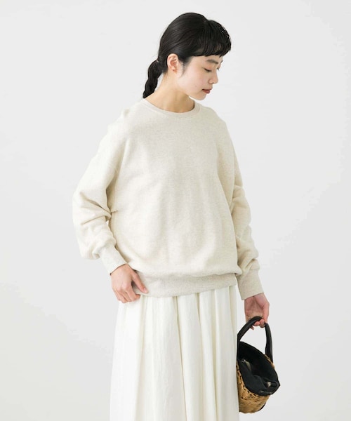 かぐれ（カグレ）の「コットンリヨセルスウェットプルオーバー（スウェット・レディース・L/GRAY/OATMEAL/CHARCOAL・FREE）」の3枚目の写真