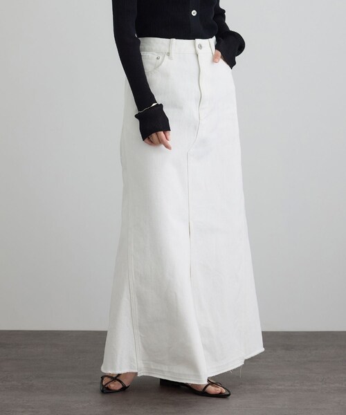 ADAM ET ROPE'(アダムエロペ)の「【WEB限定】リメイクライクデニムスカート(デニムスカート・レディース・オフホワイト/サックス・M/S)」の20枚目の写真