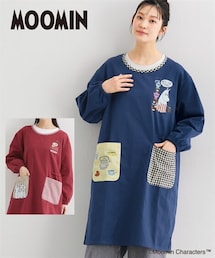 nissen | ＜大きいサイズ＞【ムーミン】プリントかっぽう着(エプロン)