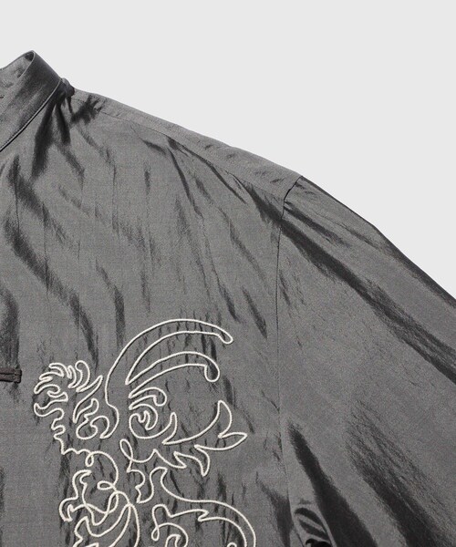 ADAM ET ROPE'(アダムエロペ)の「【mando/マンド】china jacket gunmetal(その他アウター・メンズ・チャコール・2/3)」の6枚目の写真