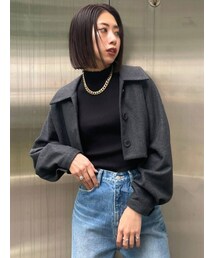 EMODA | ビッグカラーショートジャケット(その他アウター)