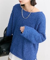 nissen | カールヤーンニットトップス(ニット/セーター)