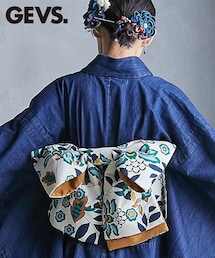 GEVS. | 大きいサイズ 花柄つくり帯 GEVS.(和装小物)