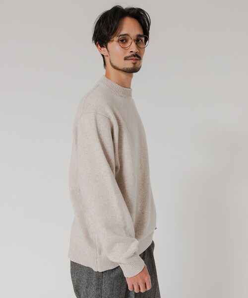 URBAN RESEARCH(アーバンリサーチ)の「MIX MOULINE CREW-NECK KNIT(ニット/セーター・メンズ・BEIGE/GRAY/BLUE/GREEN・M/L)」の20枚目の写真