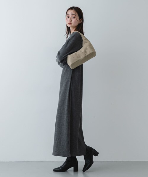 SENSE OF PLACE by URBAN RESEARCH（センスオブプレイスバイアーバンリサーチ）の「スタッズラウンドバッグ（ハンドバッグ・レディース・BLACK/GREIGE・One）」の17枚目の写真