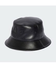adidas | アウトライン トレフォイル入りポリウレタン バケットハット(ハット)