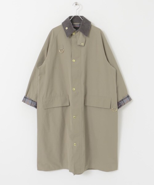 URBAN RESEARCH DOORS（アーバンリサーチドアーズ）の「『別注』Barbour / DOORS　SPEYLONG（ステンカラーコート・レディース・beige/grey・S/M）」の15枚目の写真