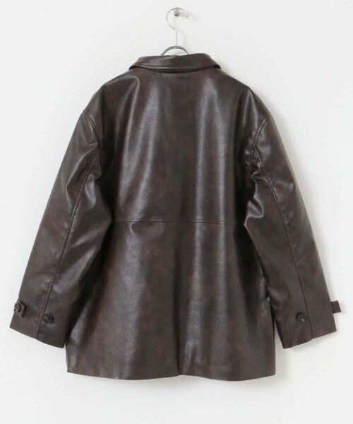 ITEMS URBANRESEARCH（アイテムズ アーバンリサーチ）の「カバーオールジャケット（カバーオール・レディース・BRN/BLK・FREE）」の19枚目の写真