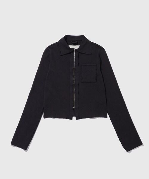 ADAM ET ROPE'(アダムエロペ)の「【CAMIEL FORTGENS/カミエル フォートヘンス】FITTED ZIP CARDIGAN(カーディガン/ボレロ・メンズ・ネイビー・M/S)」の2枚目の写真