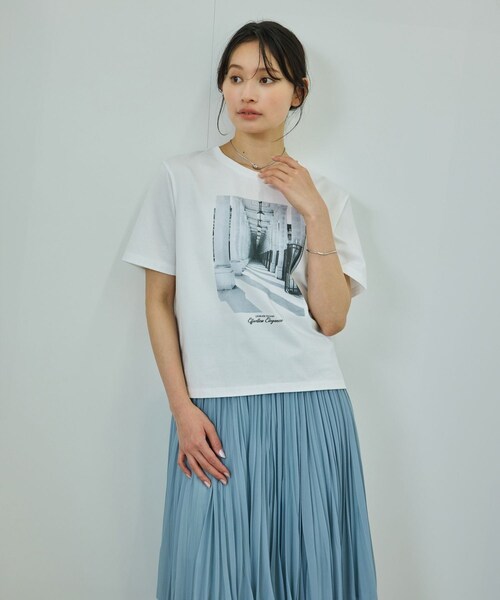 ROPE'（ロペ）の「プリントＴシャツ/イージーケア（Tシャツ/カットソー・レディース・ホワイト/ホワイト系・F）」の15枚目の写真