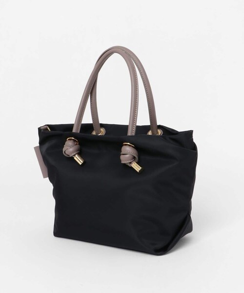 URBAN RESEARCH ROSSO（アーバンリサーチロッソ）の「『一部別注カラー』VIOLA d’ORO　BIANCA　S（トートバッグ・レディース・BLKBLK/TAUPEBLK/BLKTAUPE/別注BRNNVY・S）」の7枚目の写真