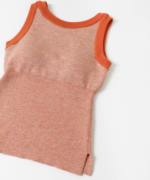 THE GOODLAND MARKET（ザグッドランドマーケット）の「nakes　Summer Wool & Linen Tank（タンクトップ・レディース・MeteBk/StoneBeg/PassionOr・1）」の10枚目の写真