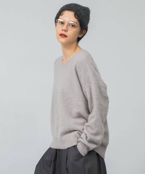 URBAN RESEARCH（アーバンリサーチ）の「ニット帽（ニットキャップ/ビーニー・レディース・BROWN/NAVY/CHARCOAL・FREE）」の8枚目の写真