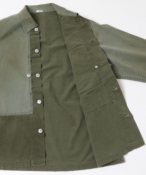 URBAN RESEARCH(アーバンリサーチ)の「A PRESSE Vintage USMA HBT M-44 Jacket(ミリタリージャケット・メンズ・BLACK/SAGE・2/3)」の9枚目の写真