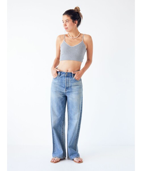 Ungrid（アングリッド）の「ダブルストラップブラトップ（キャミソール・レディース・オフホワイト/グレー/ブラック・F）」の21枚目の写真