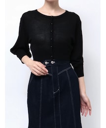 MERCURYDUO | 2WAYシアーコンパクトカーディガン(カーディガン/ボレロ)