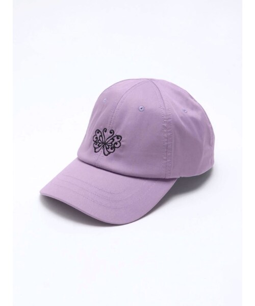 RUNWAY channel SELECTION(ランウェイチャンネルセレクション)の「【ANNA SUI】バタフライ刺繍キャップ(キャップ・レディース・オフホワイト/ブラック/パープル/ラベンダー/ベージュ・F)」の8枚目の写真