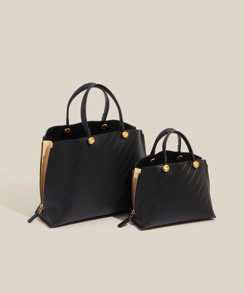 ROPE'（ロペ）の「【E'POR】【数量限定】 Y BAG Mini Emboss【超軽量】（ハンドバッグ・レディース・ブラック/ベージュ・F）」の19枚目の写真