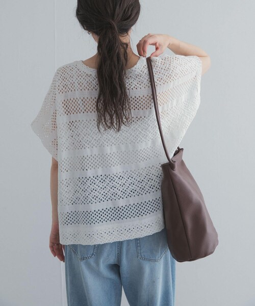URBAN RESEARCH DOORS（アーバンリサーチドアーズ）の「クロップドレースプルオーバー（その他トップス・レディース・OFF/BLACK/BROWN・Free）」の9枚目の写真