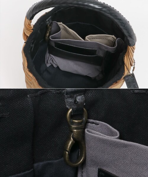 かぐれ（カグレ）の「eb.a.gos　バケツMバスケットリネン（かごバッグ・レディース・BK・-）」の8枚目の写真