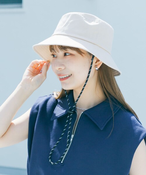 SMELLY（スメリー）の「コットンドロストハット（ハット・レディース・BLK/IVO・-）」の15枚目の写真