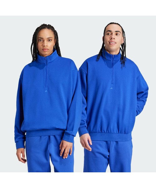 adidas(アディダス)の「アディダス バスケットボール ハーフジップスウェットシャツ(トップス・メンズ・ホワイト/ブラウン/ブルー・XS/S/M/L/XL/2XL/3XL/4XL/5XL/3XS/2XS/XL/XXL/6XL)」の4枚目の写真