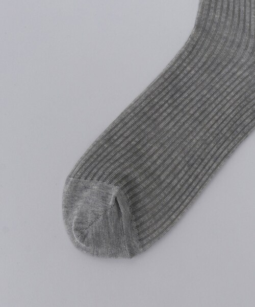 ROPE'(ロペ)の「リブシアーソックス(ソックス/靴下・レディース・グレー/キナリ/パープル系・F)」の16枚目の写真