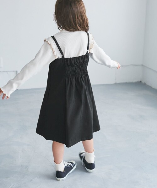 ROPE' PICNIC(ロペピクニック)の「【KIDS/キッズ】マーメイドキャミワンピース(ワンピース・キッズ・ブラック/ベージュ・L/M/S)」の12枚目の写真