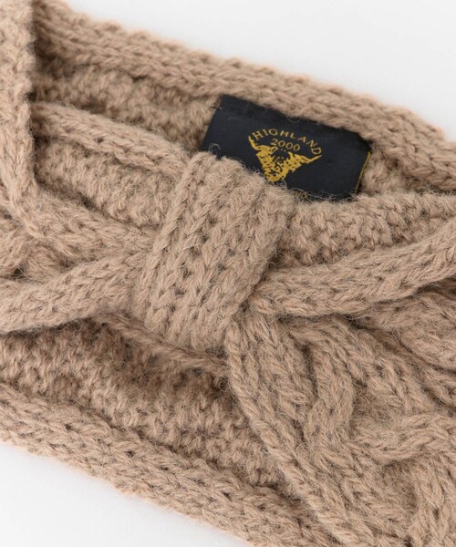 URBAN RESEARCH Sonny Label（アーバンリサーチサニーレーベル）の「HIGHLAND 2000　ALPACA HILDA HEADBAND∴（ヘアバンド・レディース・LTGREYグレー/CAMELキャメル/WHITEホワイト・one）」の13枚目の写真