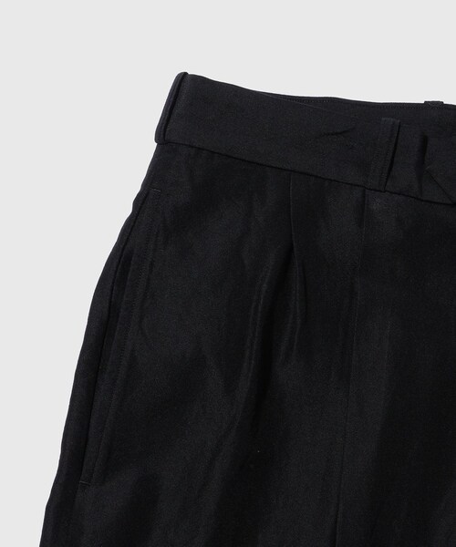 ADAM ET ROPE'（アダムエロペ）の「【blurhms/ブラームス】Si/W/C Two-tuck Slacks（スラックス・メンズ・ブラック・2/3）」の6枚目の写真