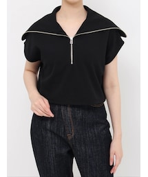 LAGUNAMOON | ショートZIPカットトップス(Tシャツ/カットソー)