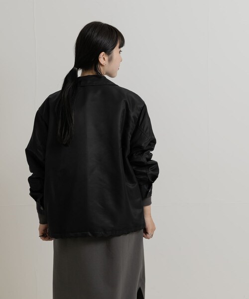 THE GOODLAND MARKET（ザグッドランドマーケット）の「SREU　Coach jacket（ブルゾン・レディース・GRAY1/BLACK1・M）」の19枚目の写真
