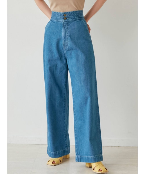 ラグナムーン ハイウエストデニムパンツ レディース S 綿100％　【タグ付き】 LA2343EW13662_16_l.jpg