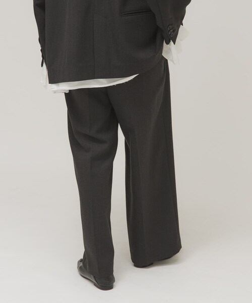 KBF（ケイビーエフ）の「ワンタックミニマルパンツ（その他パンツ・レディース・MOSS GRAY/CHARCOAL・36/38）」の8枚目の写真