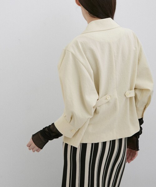 美品★ADAM ET ROPÉ 2WAYシルエットシャツジャケット ADAM ET ROPÉ FEMME(アダム エ ロペ ファム) / 【サステナブル
